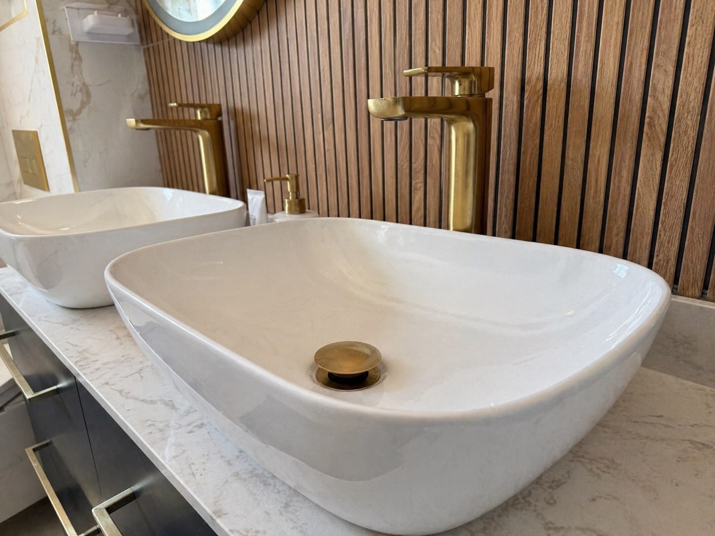 Basin and brass tap detail completed by 1st Boiler Care