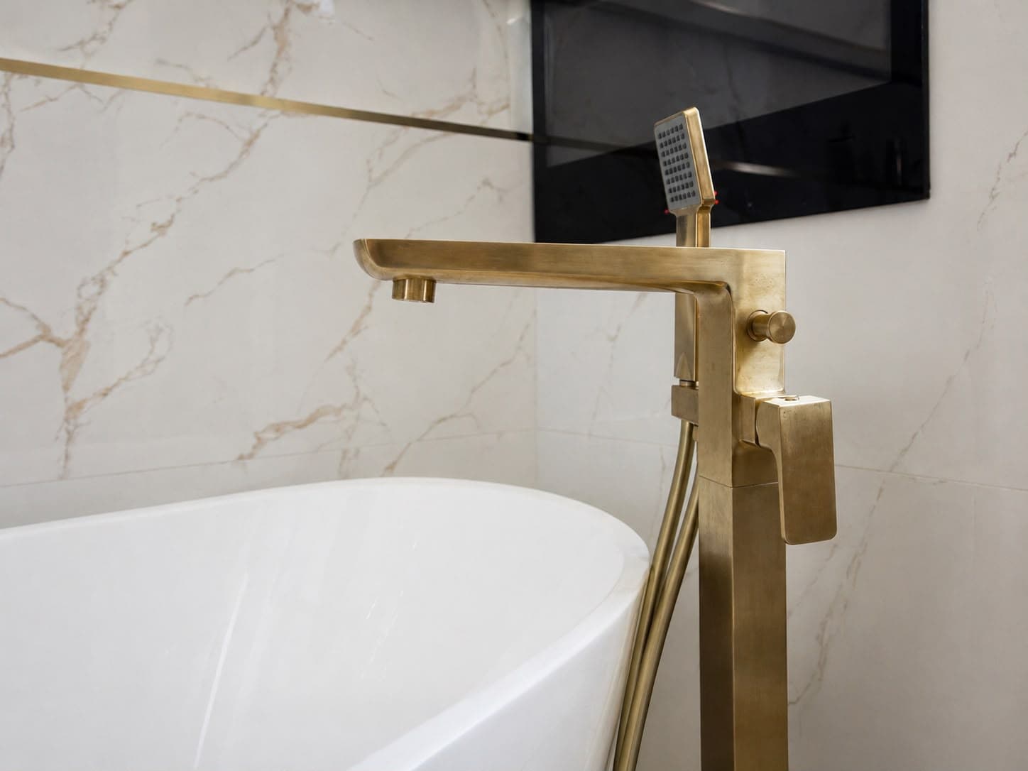 Freestanding bath brassware completed by 1st Boiler Care