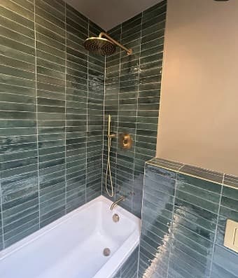 Bath and shower brassware completed by 1st Boiler Care