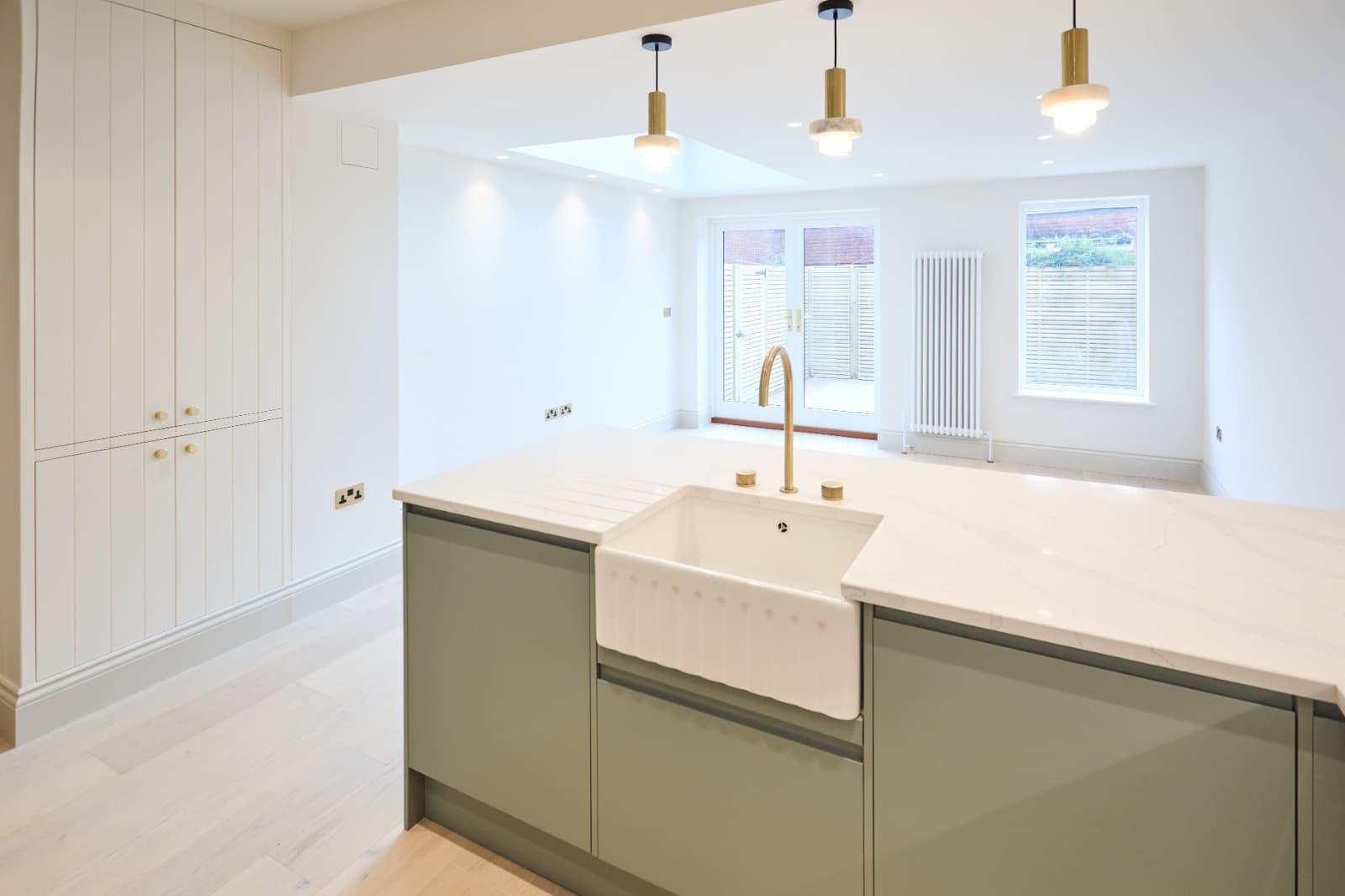 Open-plan kitchen installation completed by 1st Boiler Care